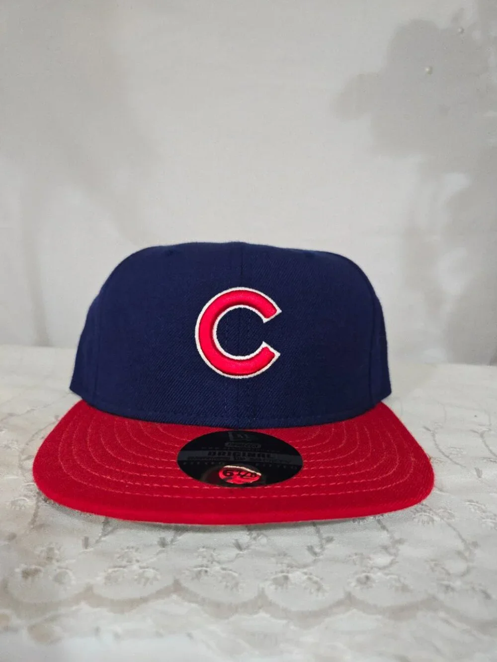 🧢 Vintage Chicago Cubs New Era 59FIFTY Fitted Hat Size 6 7/8 Grey Underbrim